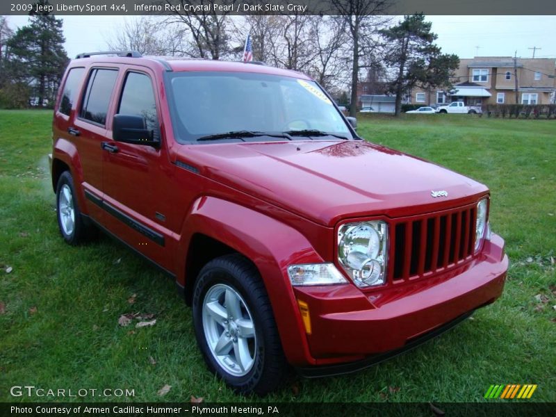 Inferno Red Crystal Pearl / Dark Slate Gray 2009 Jeep Liberty Sport 4x4