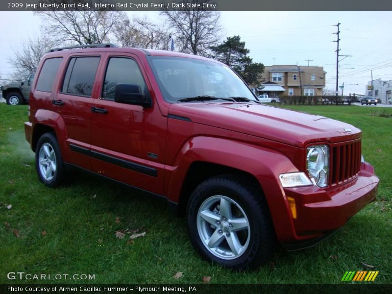 Inferno Red Crystal Pearl / Dark Slate Gray 2009 Jeep Liberty Sport 4x4