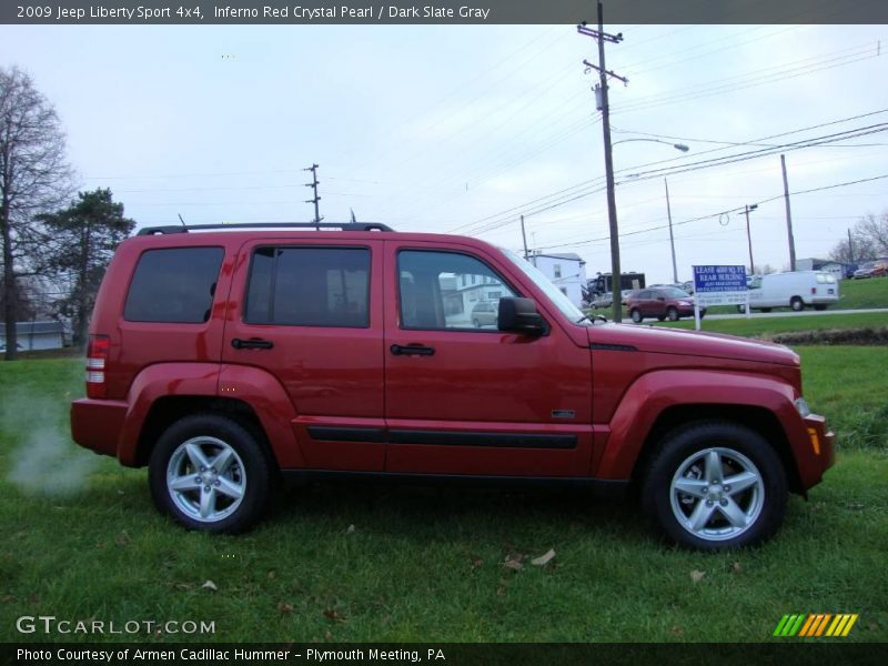 Inferno Red Crystal Pearl / Dark Slate Gray 2009 Jeep Liberty Sport 4x4