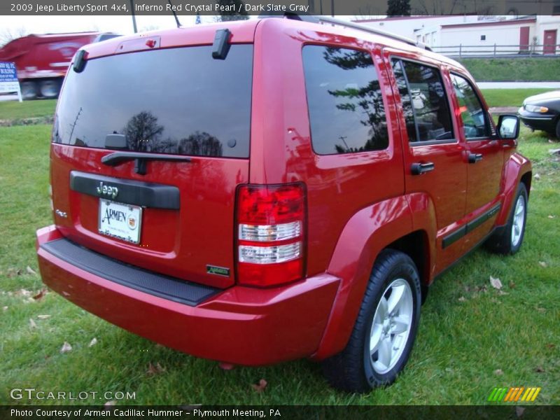 Inferno Red Crystal Pearl / Dark Slate Gray 2009 Jeep Liberty Sport 4x4