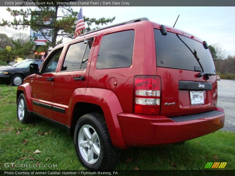 Inferno Red Crystal Pearl / Dark Slate Gray 2009 Jeep Liberty Sport 4x4