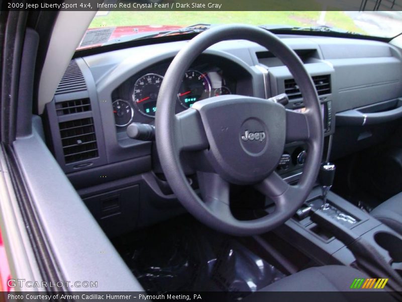 Inferno Red Crystal Pearl / Dark Slate Gray 2009 Jeep Liberty Sport 4x4
