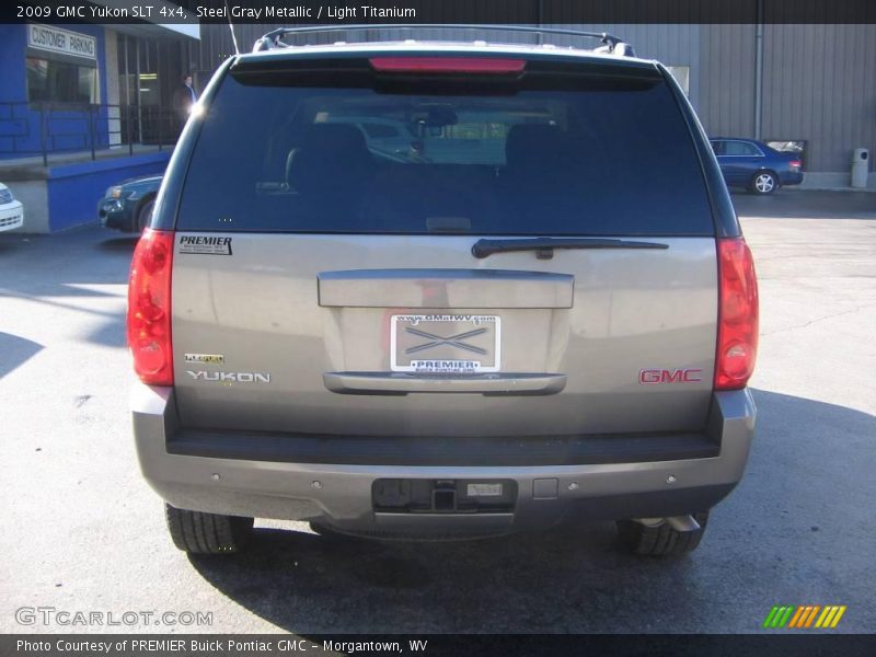 Steel Gray Metallic / Light Titanium 2009 GMC Yukon SLT 4x4