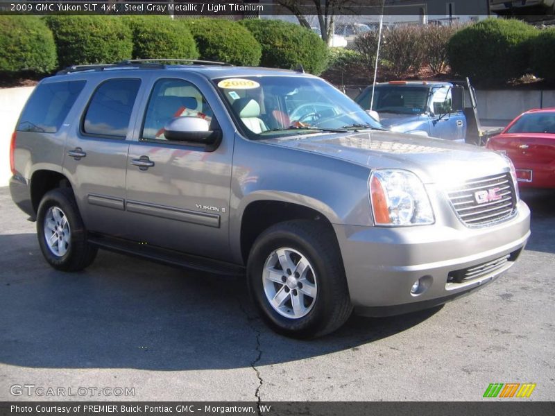 Steel Gray Metallic / Light Titanium 2009 GMC Yukon SLT 4x4