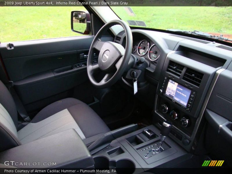 Inferno Red Crystal Pearl / Dark Slate Gray 2009 Jeep Liberty Sport 4x4