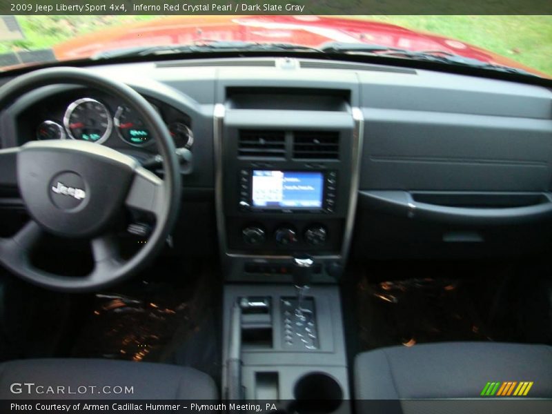 Inferno Red Crystal Pearl / Dark Slate Gray 2009 Jeep Liberty Sport 4x4