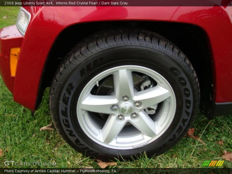 Inferno Red Crystal Pearl / Dark Slate Gray 2009 Jeep Liberty Sport 4x4