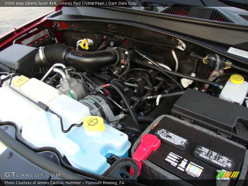 Inferno Red Crystal Pearl / Dark Slate Gray 2009 Jeep Liberty Sport 4x4