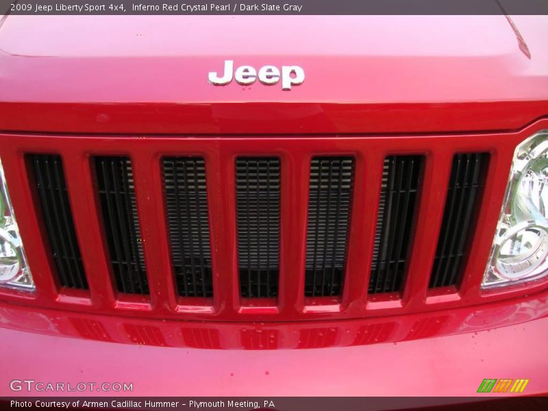Inferno Red Crystal Pearl / Dark Slate Gray 2009 Jeep Liberty Sport 4x4