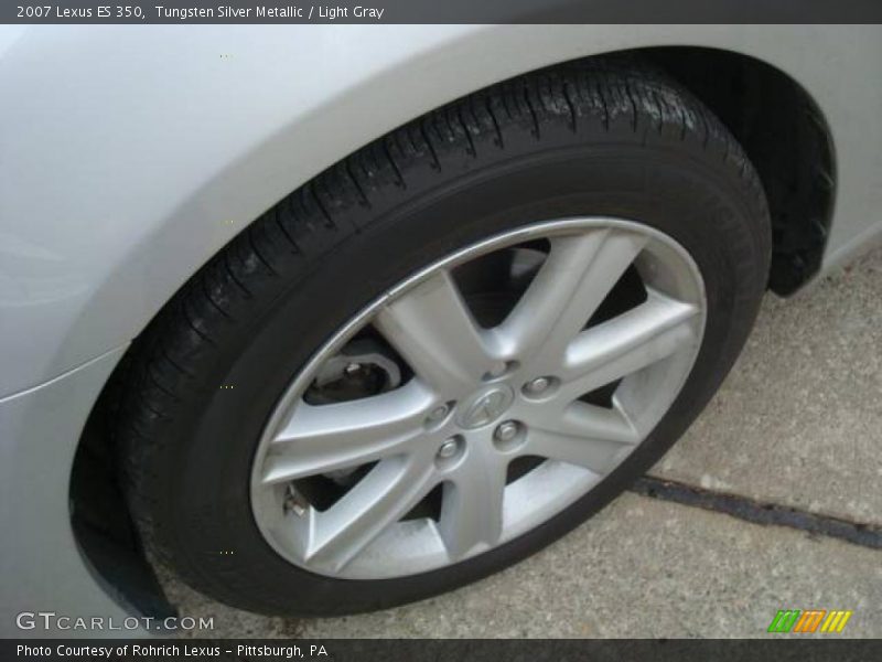 Tungsten Silver Metallic / Light Gray 2007 Lexus ES 350