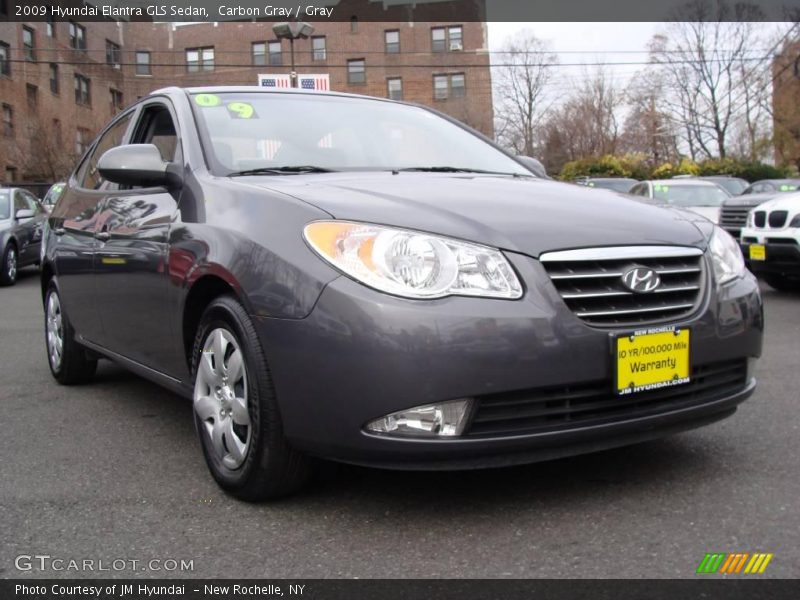 Carbon Gray / Gray 2009 Hyundai Elantra GLS Sedan
