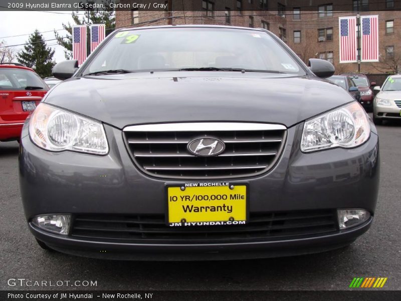 Carbon Gray / Gray 2009 Hyundai Elantra GLS Sedan