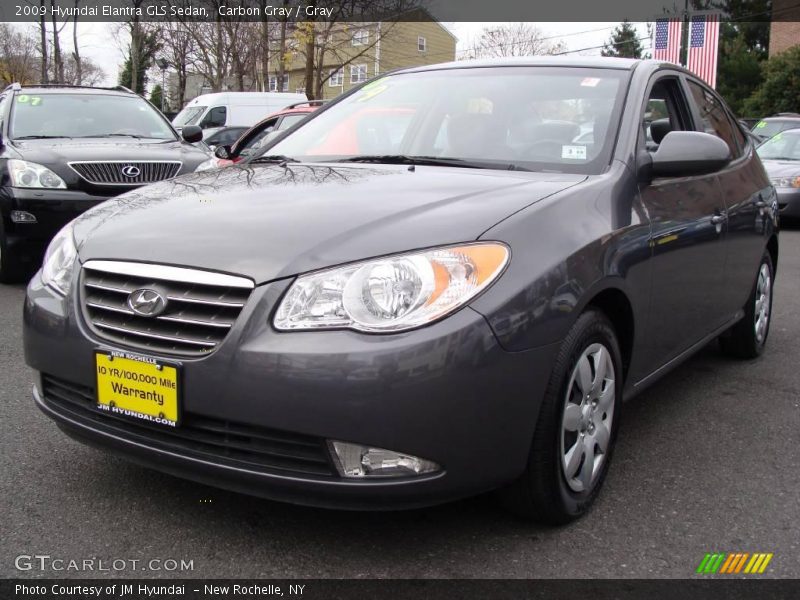 Carbon Gray / Gray 2009 Hyundai Elantra GLS Sedan