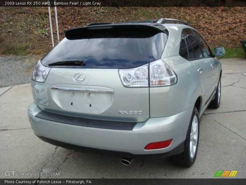 Bamboo Pearl / Light Gray 2009 Lexus RX 350 AWD