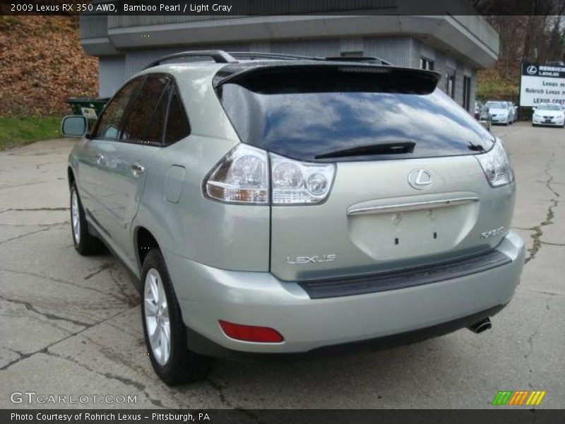 Bamboo Pearl / Light Gray 2009 Lexus RX 350 AWD