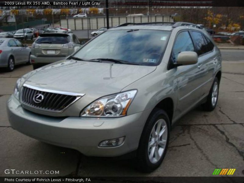 Bamboo Pearl / Light Gray 2009 Lexus RX 350 AWD