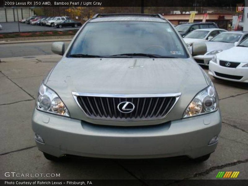 Bamboo Pearl / Light Gray 2009 Lexus RX 350 AWD
