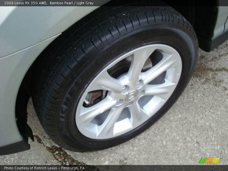 Bamboo Pearl / Light Gray 2009 Lexus RX 350 AWD