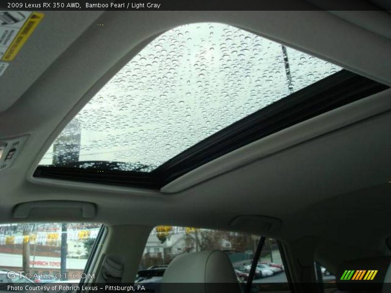 Bamboo Pearl / Light Gray 2009 Lexus RX 350 AWD
