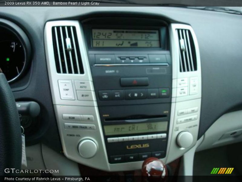 Bamboo Pearl / Light Gray 2009 Lexus RX 350 AWD