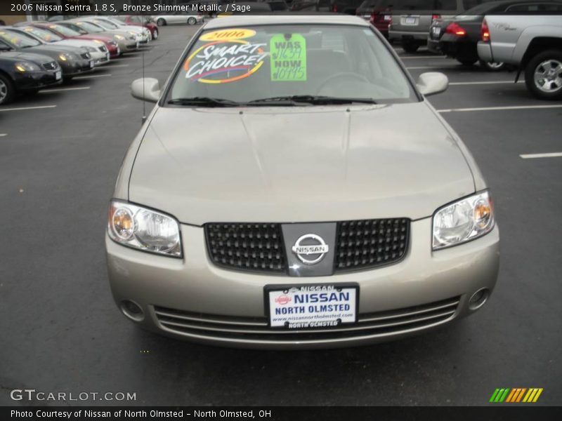 Bronze Shimmer Metallic / Sage 2006 Nissan Sentra 1.8 S
