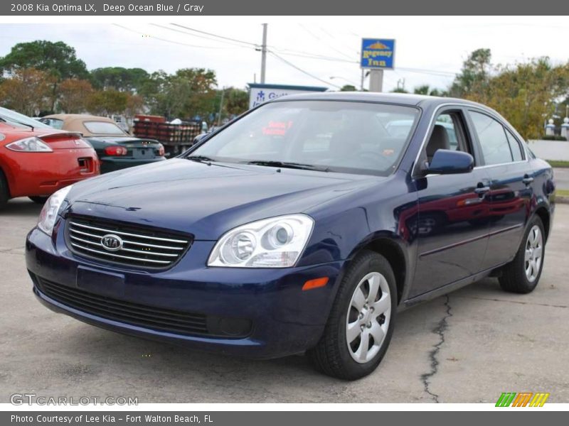 Deep Ocean Blue / Gray 2008 Kia Optima LX