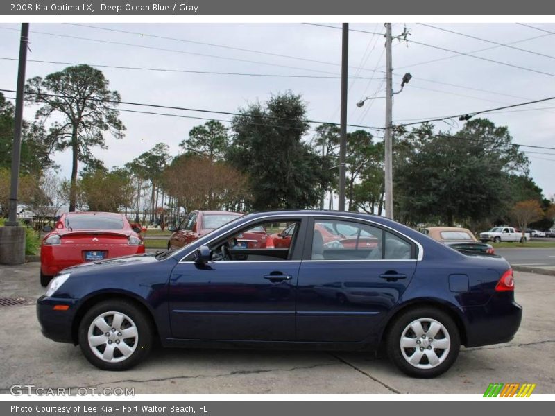 Deep Ocean Blue / Gray 2008 Kia Optima LX