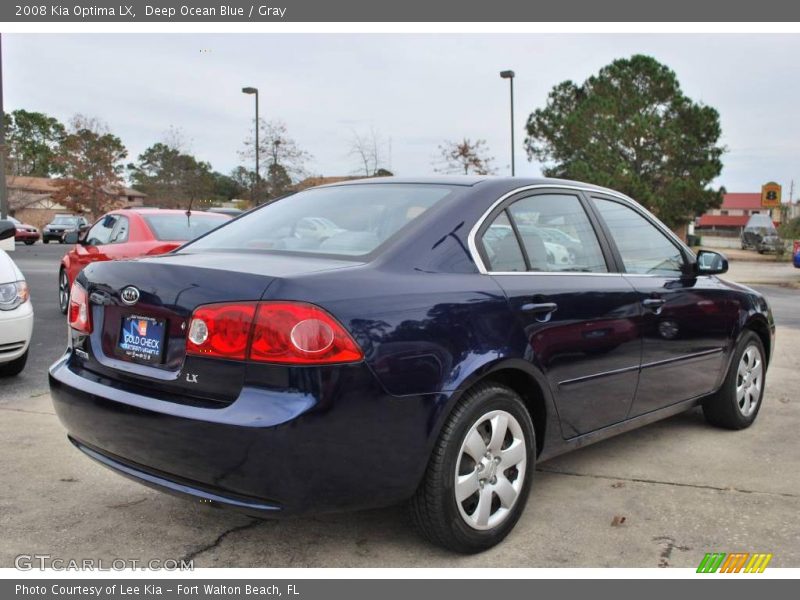 Deep Ocean Blue / Gray 2008 Kia Optima LX