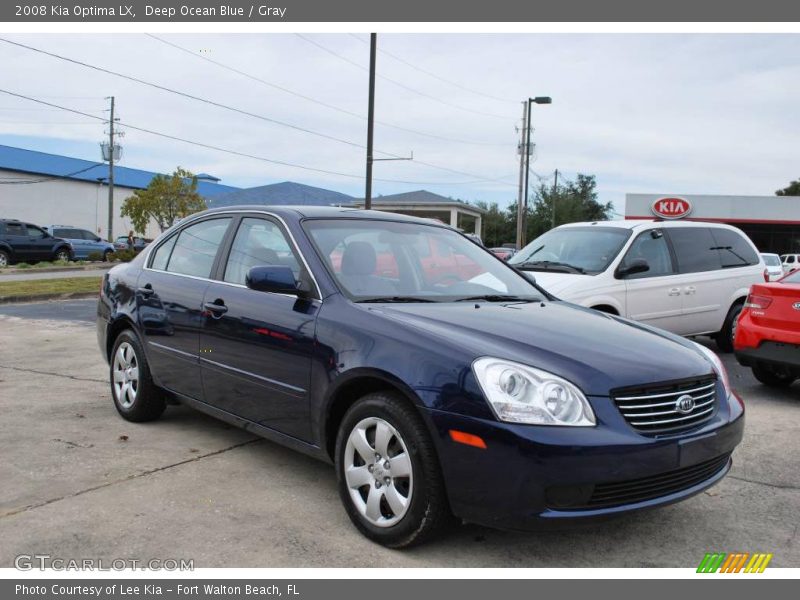 Deep Ocean Blue / Gray 2008 Kia Optima LX