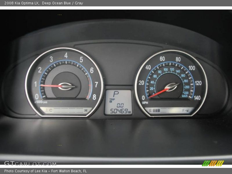 Deep Ocean Blue / Gray 2008 Kia Optima LX