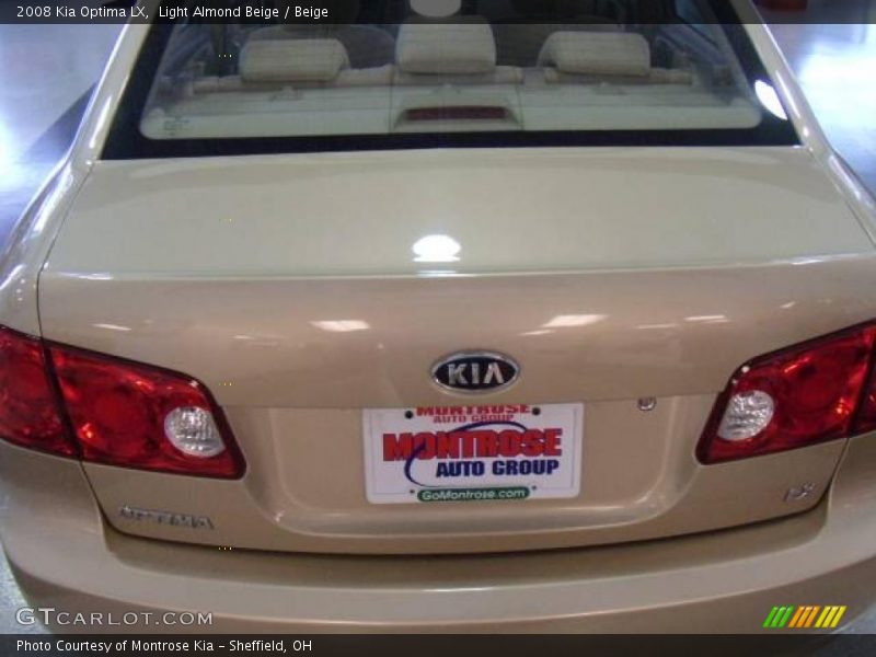Light Almond Beige / Beige 2008 Kia Optima LX