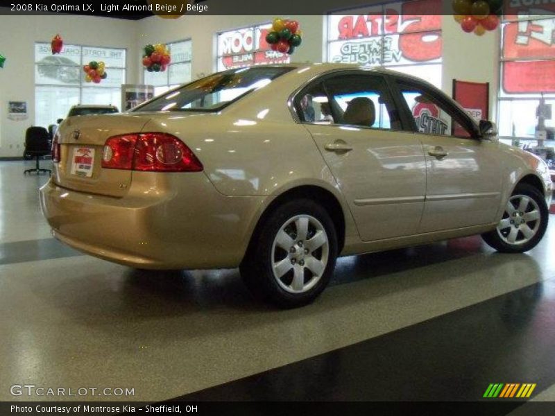 Light Almond Beige / Beige 2008 Kia Optima LX