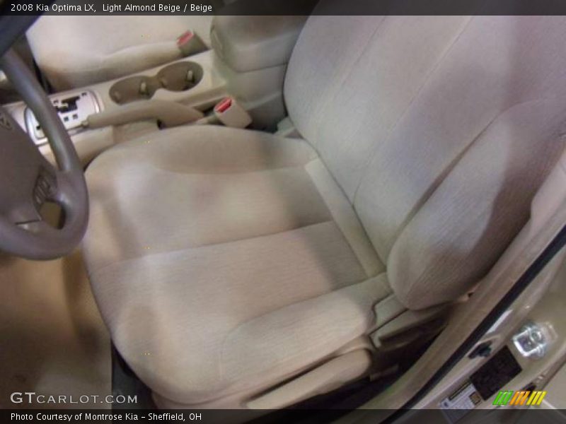 Light Almond Beige / Beige 2008 Kia Optima LX