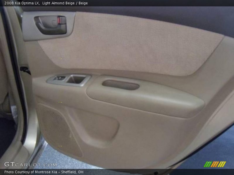 Light Almond Beige / Beige 2008 Kia Optima LX