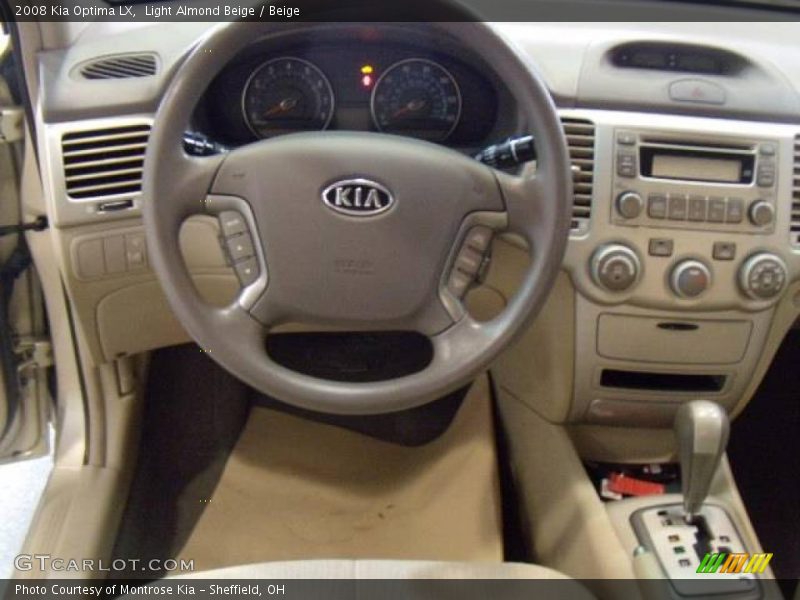 Light Almond Beige / Beige 2008 Kia Optima LX