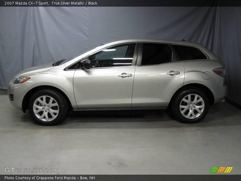 True Silver Metallic / Black 2007 Mazda CX-7 Sport