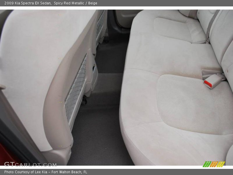 Spicy Red Metallic / Beige 2009 Kia Spectra EX Sedan