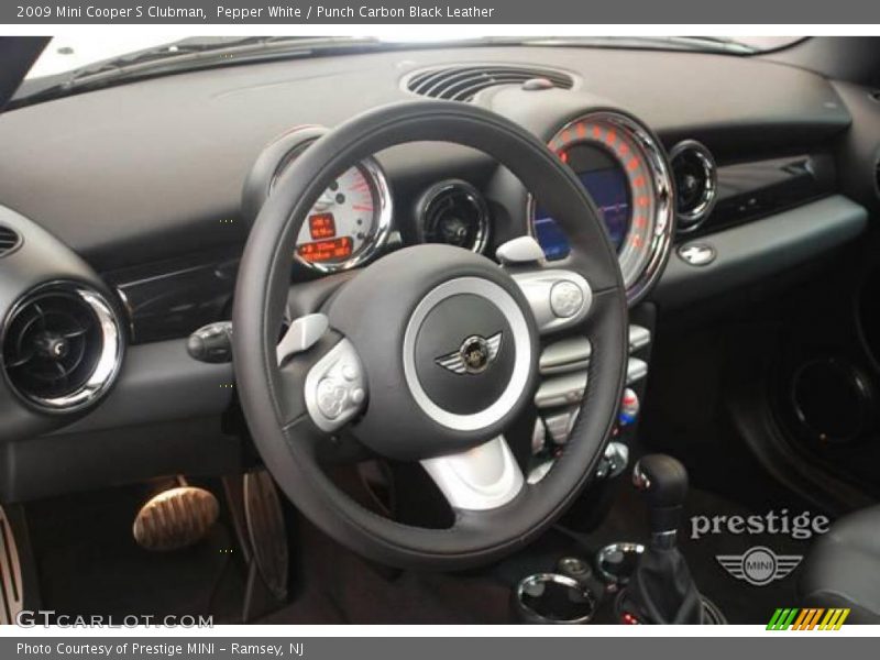 Pepper White / Punch Carbon Black Leather 2009 Mini Cooper S Clubman