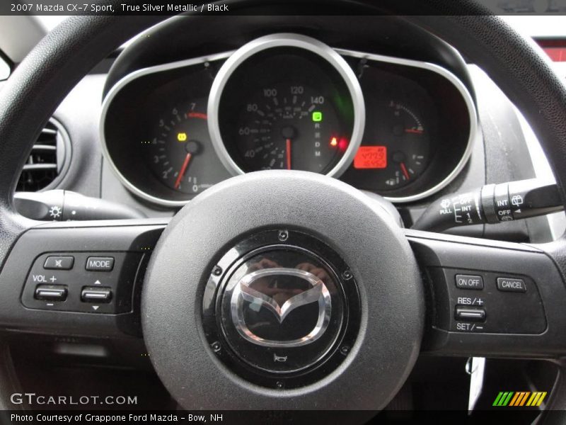 True Silver Metallic / Black 2007 Mazda CX-7 Sport
