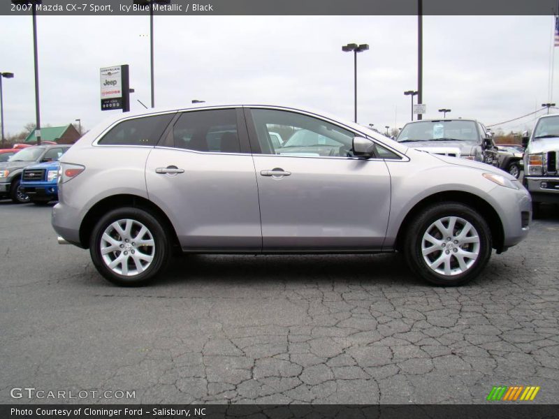 Icy Blue Metallic / Black 2007 Mazda CX-7 Sport