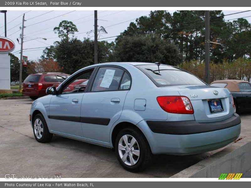 Polar Blue / Gray 2009 Kia Rio LX Sedan