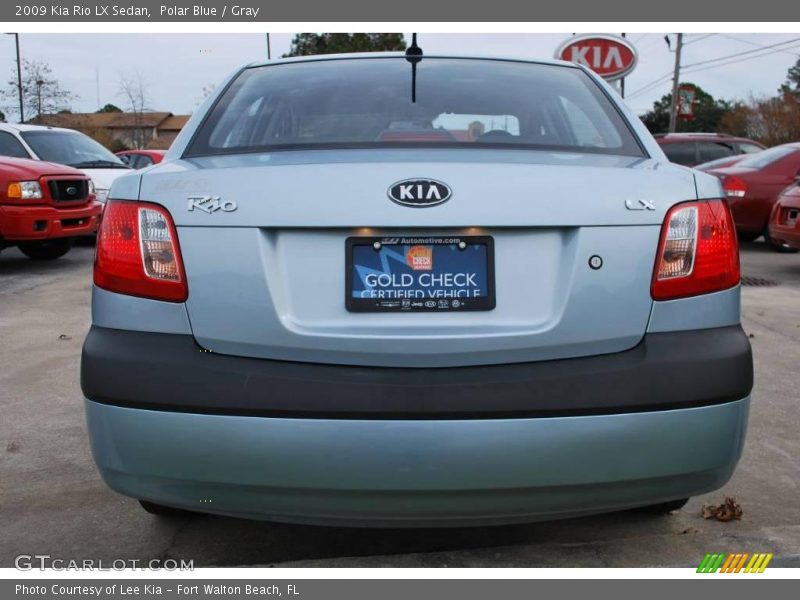 Polar Blue / Gray 2009 Kia Rio LX Sedan