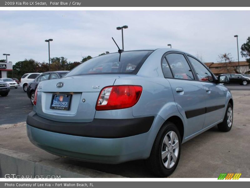 Polar Blue / Gray 2009 Kia Rio LX Sedan