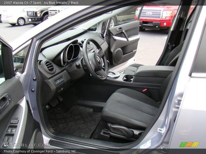 Icy Blue Metallic / Black 2007 Mazda CX-7 Sport