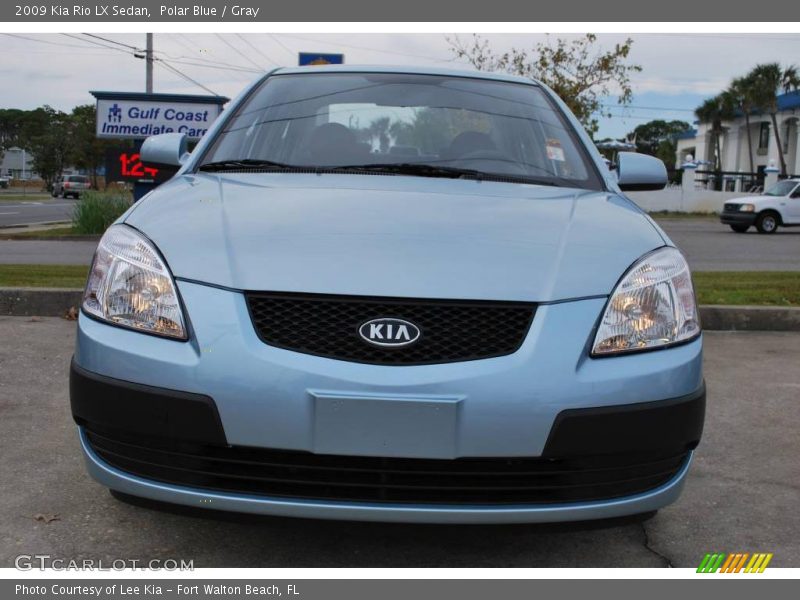 Polar Blue / Gray 2009 Kia Rio LX Sedan
