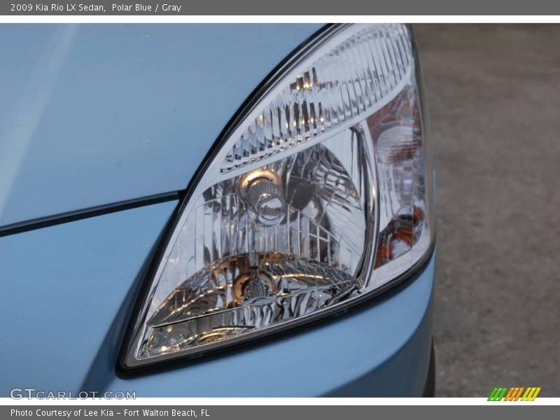 Polar Blue / Gray 2009 Kia Rio LX Sedan
