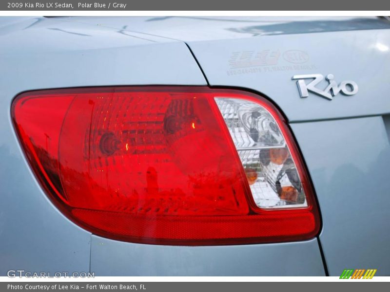 Polar Blue / Gray 2009 Kia Rio LX Sedan