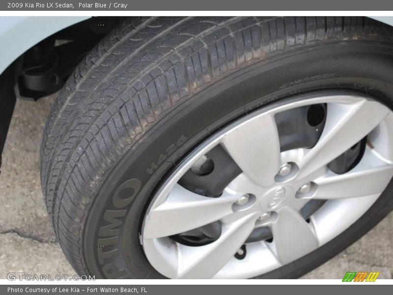 Polar Blue / Gray 2009 Kia Rio LX Sedan