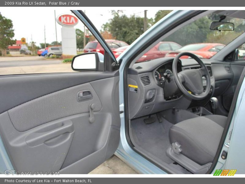 Polar Blue / Gray 2009 Kia Rio LX Sedan