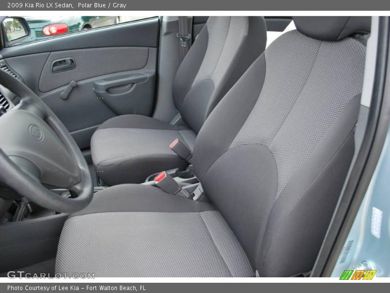 Polar Blue / Gray 2009 Kia Rio LX Sedan